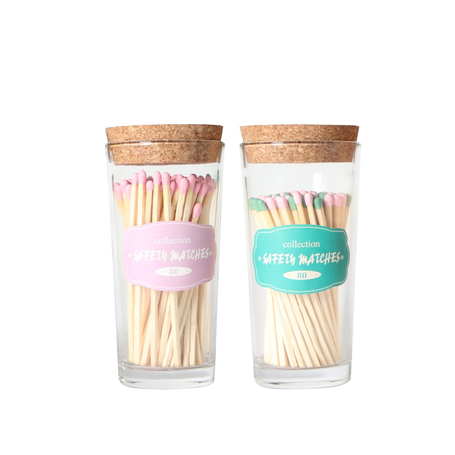 Luxury Wooden glass bottle Long matches Custom decorative in bulk Wholesale Colored Matches with Box