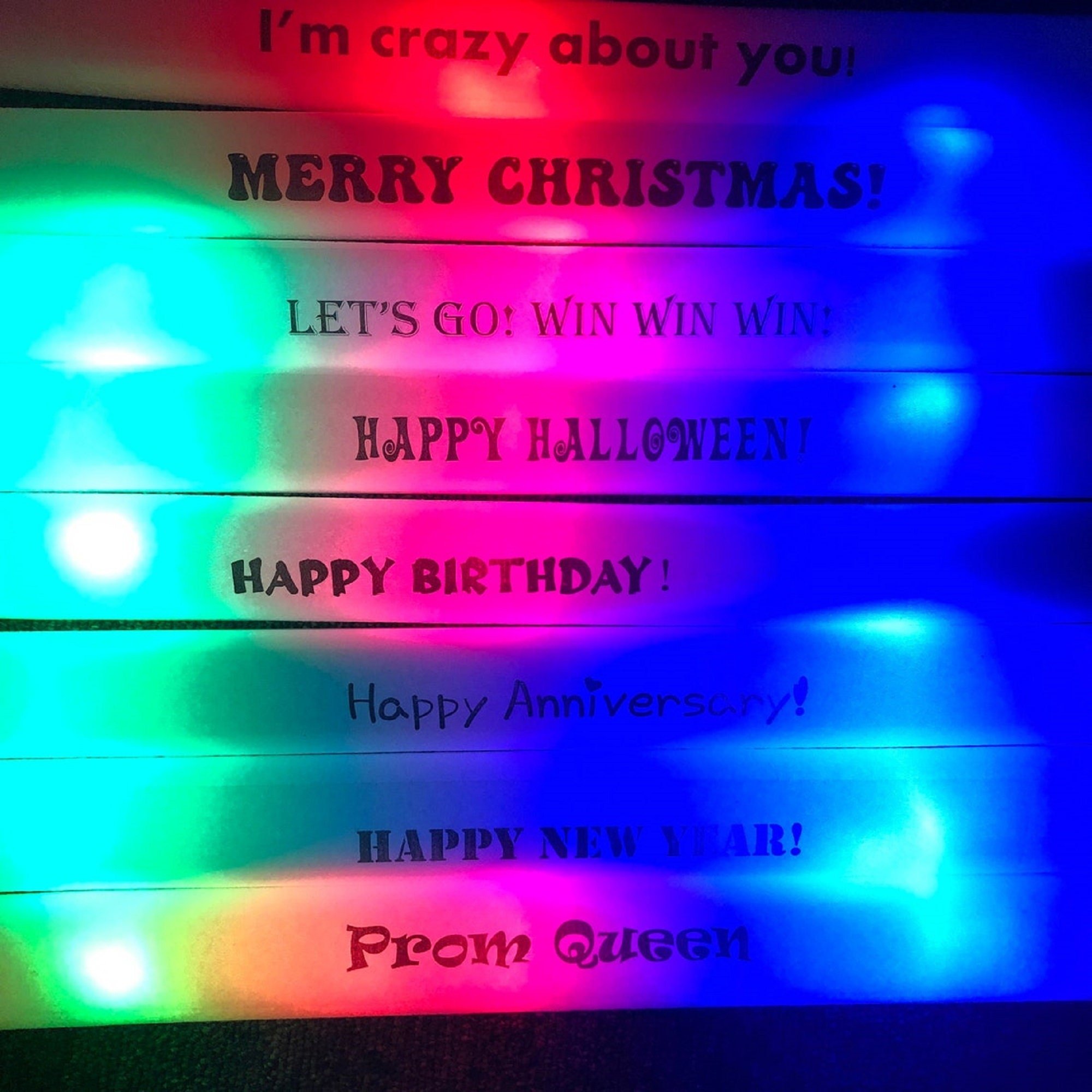 Custom Logo Printed Light Up Foam Stick Personalized Design Flashing Glow Light up LED Foam Sticks for Memorable Events