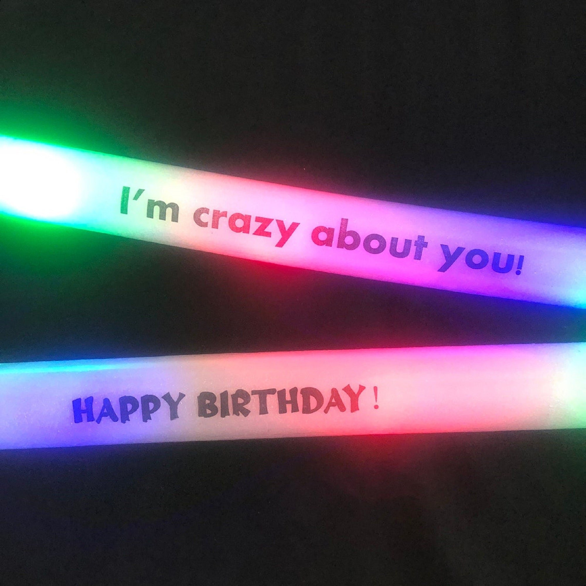 Custom Logo Printed Light Up Foam Stick Personalized Design Flashing Glow Light up LED Foam Sticks for Memorable Events