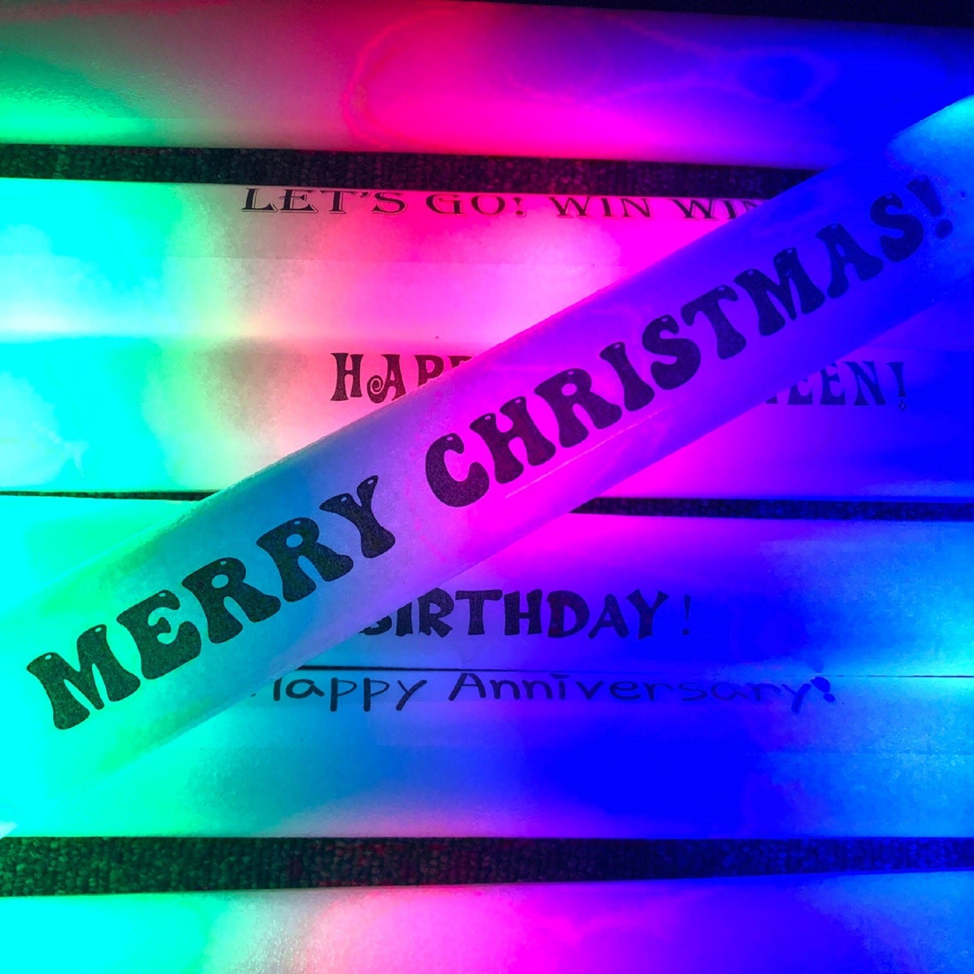 Custom Logo Printed Light Up Foam Stick Personalized Design Flashing Glow Light up LED Foam Sticks for Memorable Events