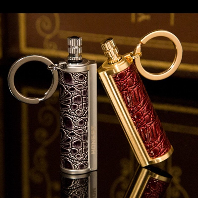 Jianfeng No. 2 high-end gift box with a leather match kerosene lighter for men