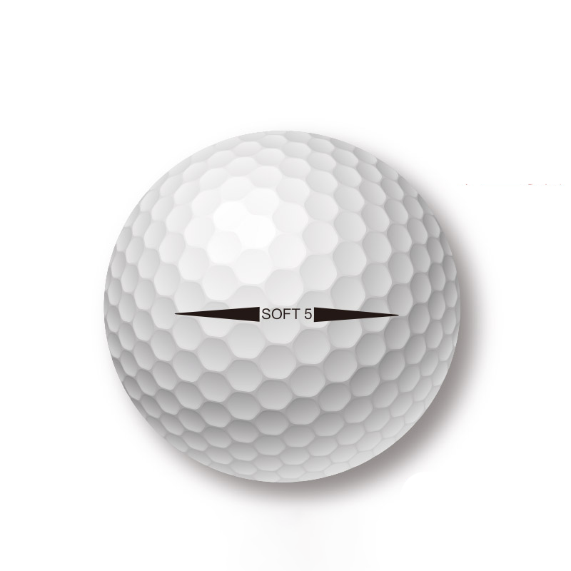 Custom USGA Standard 5 layered top quality soft Urethane distance golf tournament ball Manufacture Soft5
