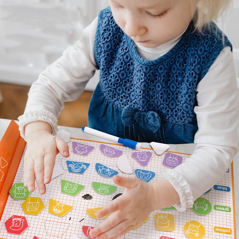 Children's Magnetic Puzzle Magnetic Shape Color Matching Book Magnetic Game For Kids Magnet Toy