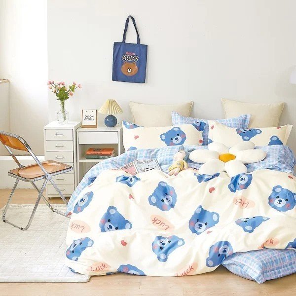 In stock for 24 piece Organic cotton Quilt Bedding Set Full size 5 pieces Cooling and Breathable Bed-Cooling Super,Super soft