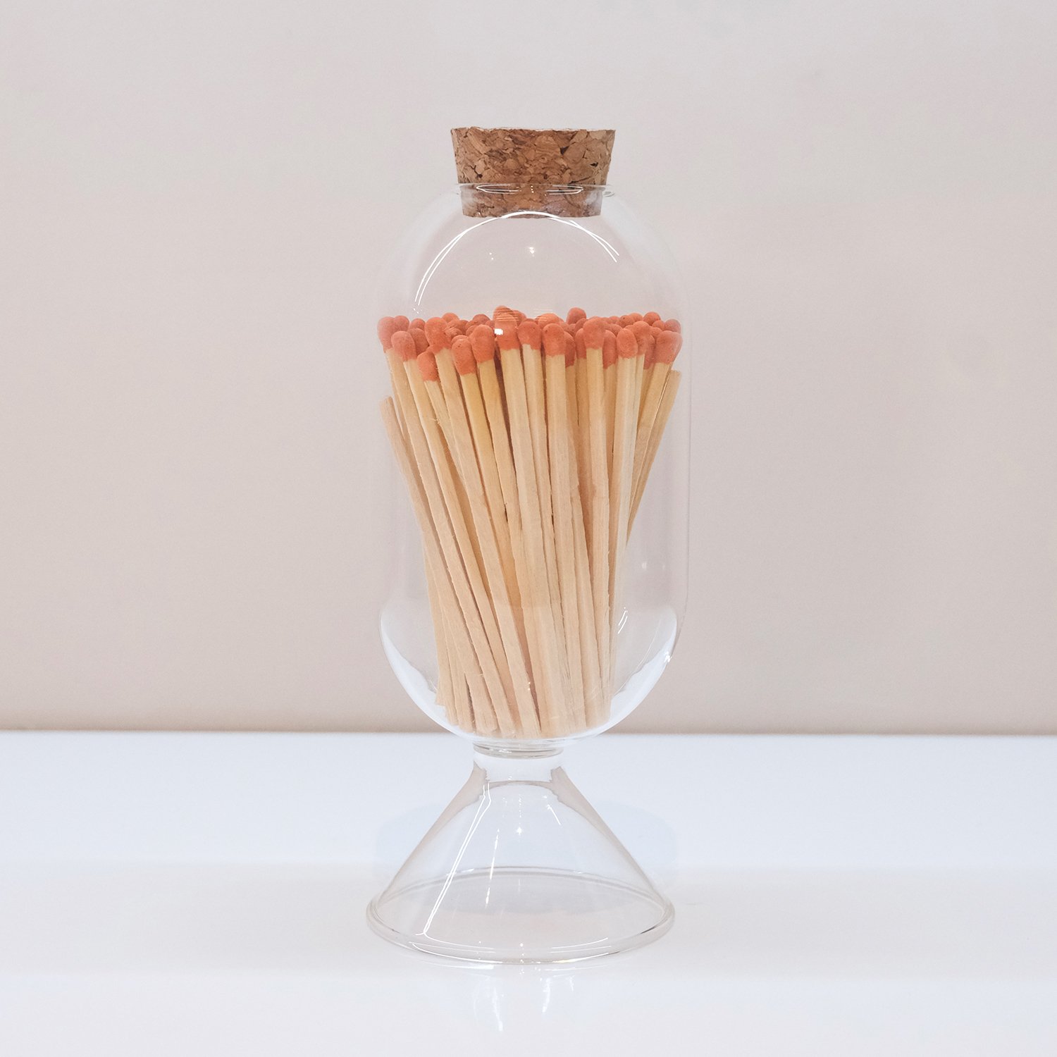 Wholesale Customized Match Decorative Custom Logo Long Wooden Stick Glass Bottle Of matches with logo