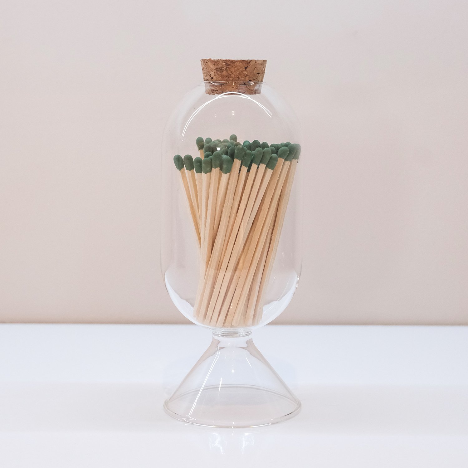 Wholesale Customized Match Decorative Custom Logo Long Wooden Stick Glass Bottle Of matches with logo