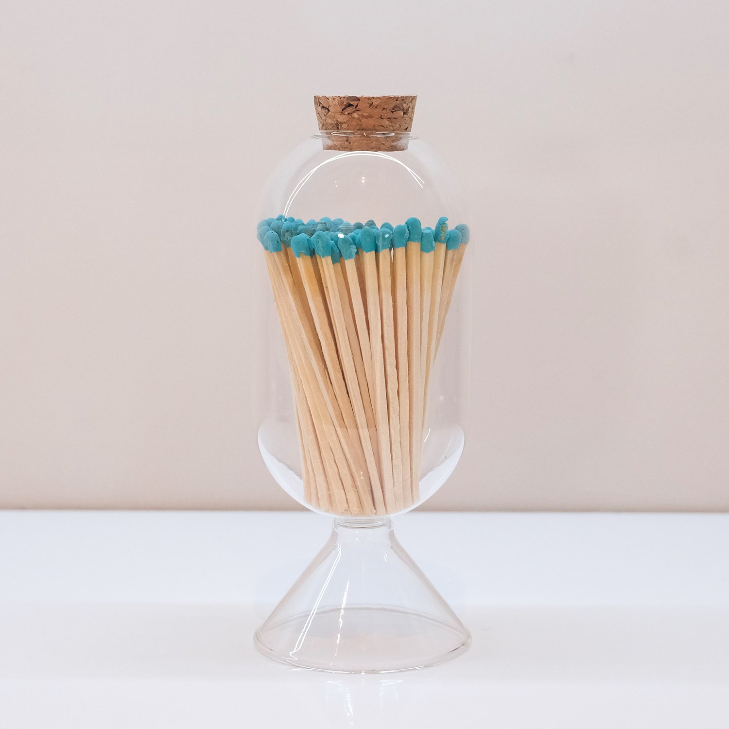 Wholesale Customized Match Decorative Custom Logo Long Wooden Stick Glass Bottle Of matches with logo
