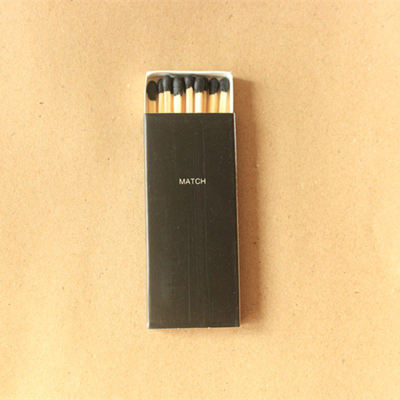 Custom Scented Candle Long Rod Matches 7.5cm Black Head White Head Scented Wax Match With Box