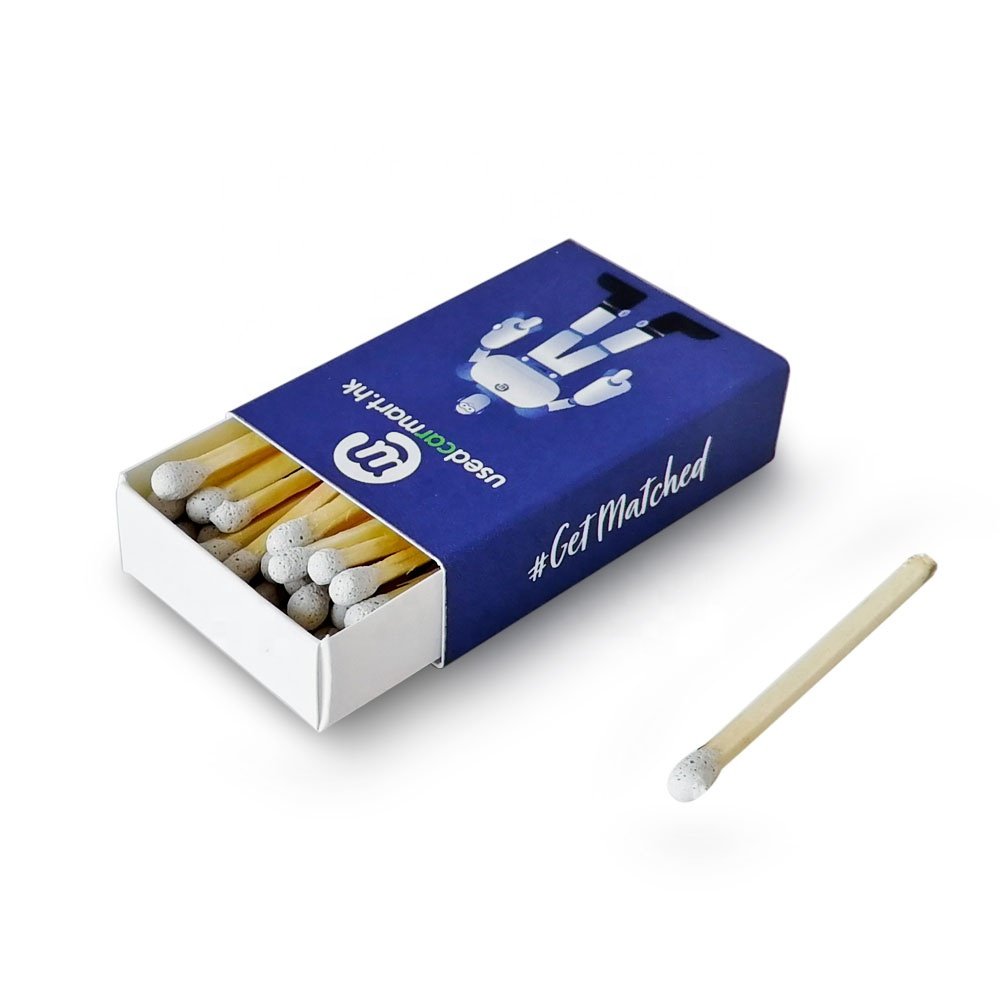 Colored Head Matches Safety Small Box Matches with Custom Matchbox
