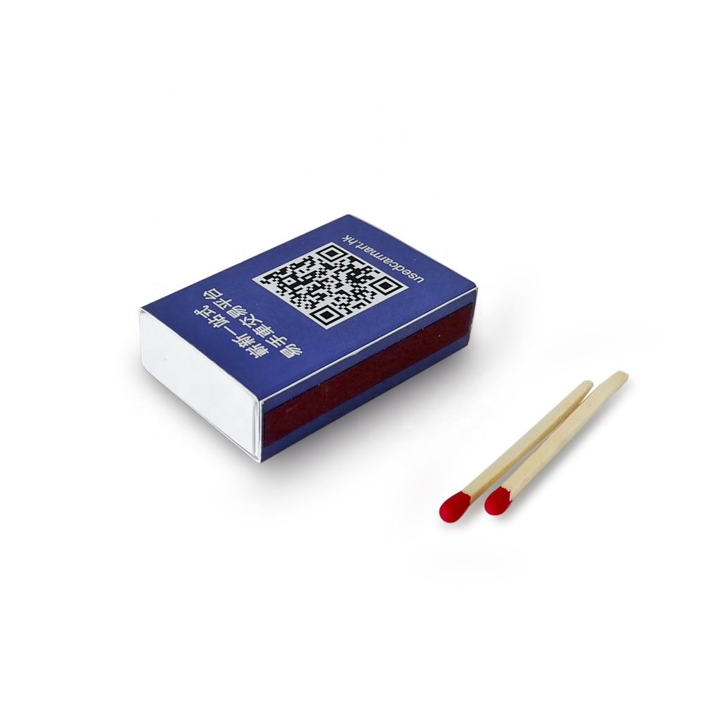 Colored Head Matches Safety Small Box Matches with Custom Matchbox