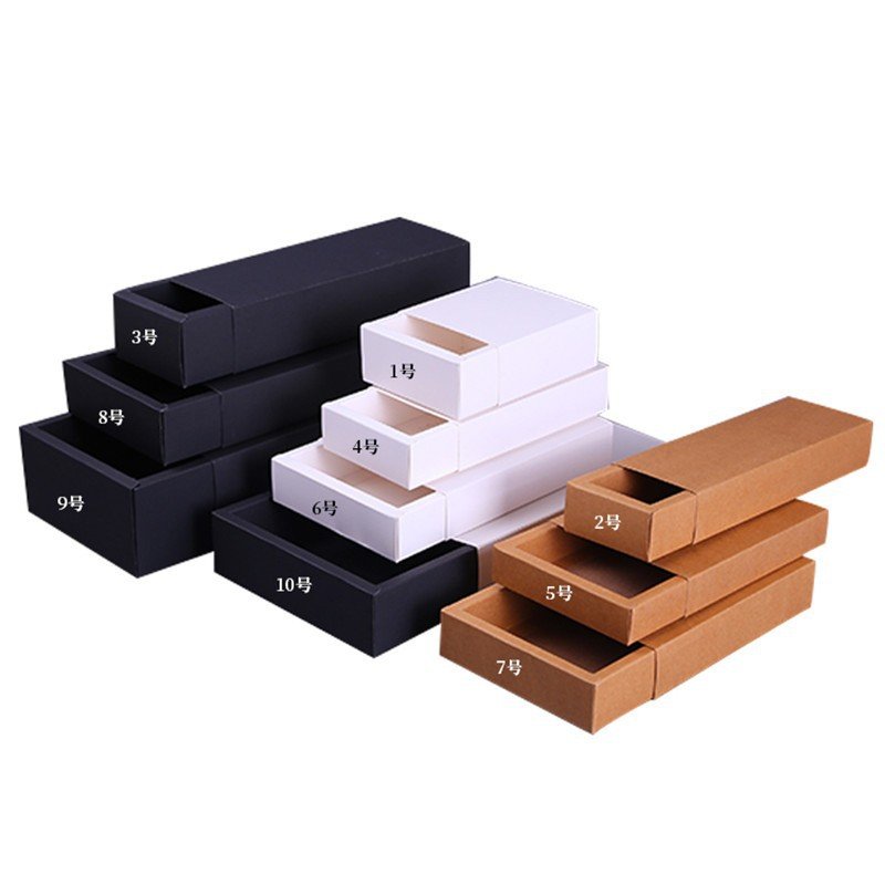 Custom OEM Factory Coated Kraft Paper Folding Drawer Matches Packaging Boxes for Gift