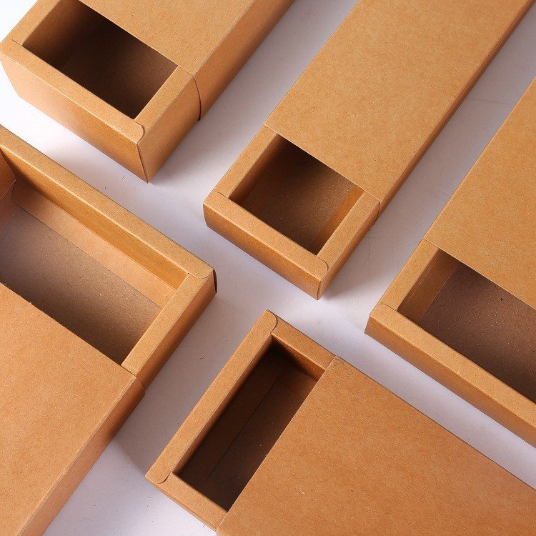 Custom OEM Factory Coated Kraft Paper Folding Drawer Matches Packaging Boxes for Gift