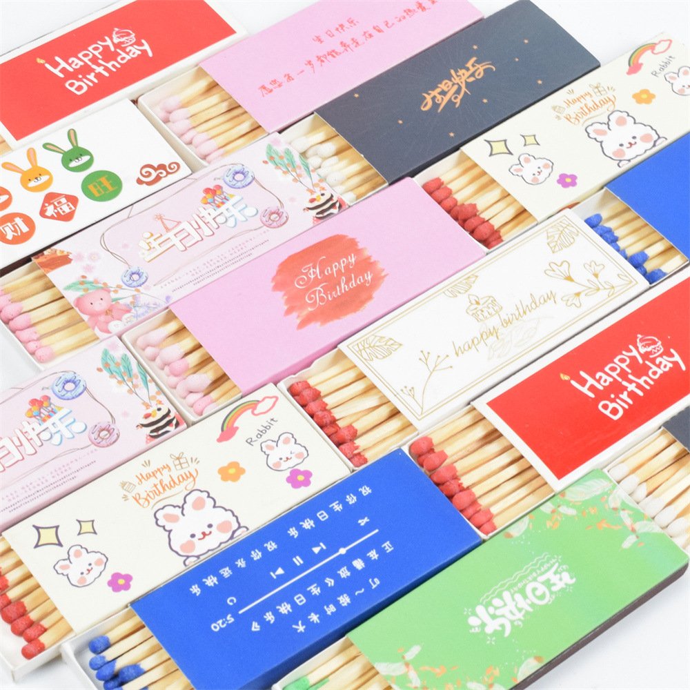 Matchbox Cheap Bulk Safety Matches Custom Wholesale Safety Pink Wood Matches household natural match