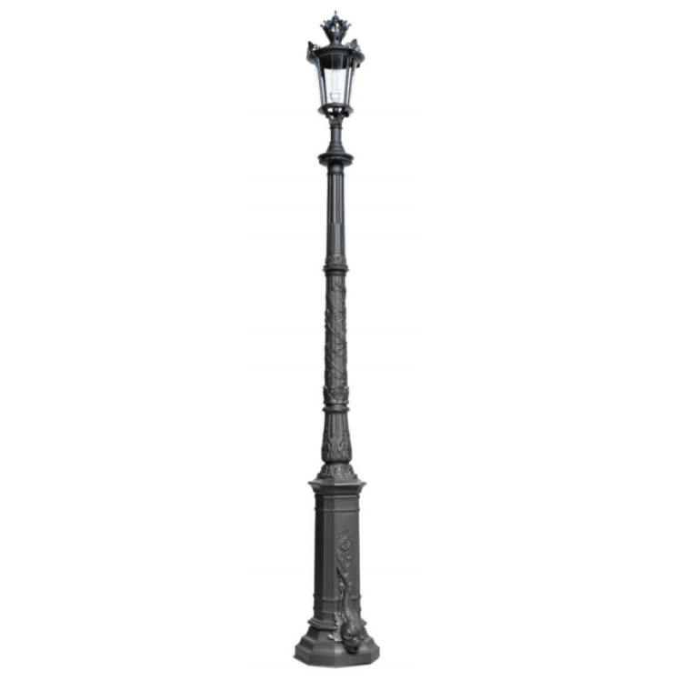new style Decorative Antique Matched Aluminum Classical road lights pole mounted pathway landscape outdoor street garden lamp