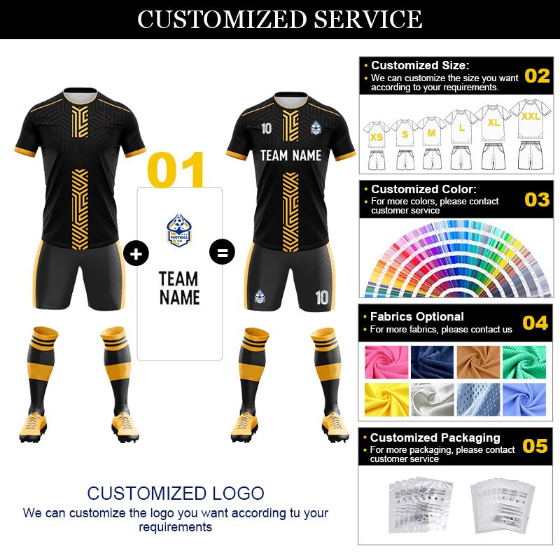 Sublimation Custom Team Football Uniform Match Training Blank Jerseys Quick Dry Soccer Wear Uniforms Sets