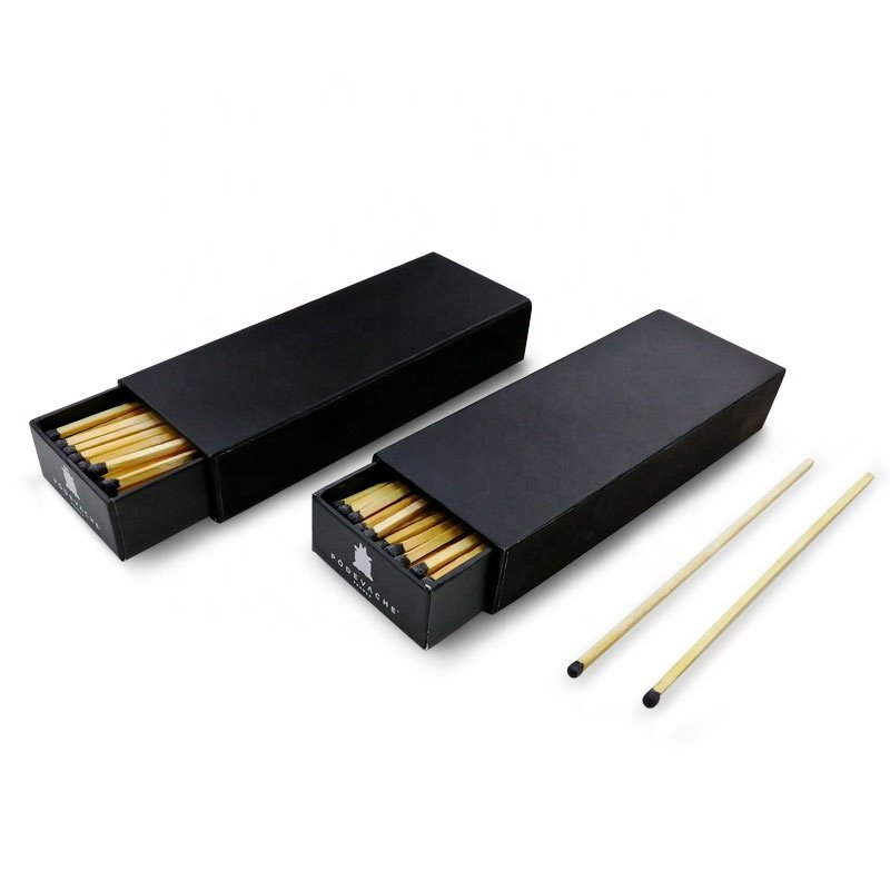 Custom Rigid Cardboard Drawer Sliding Paper Gift Box For Matches