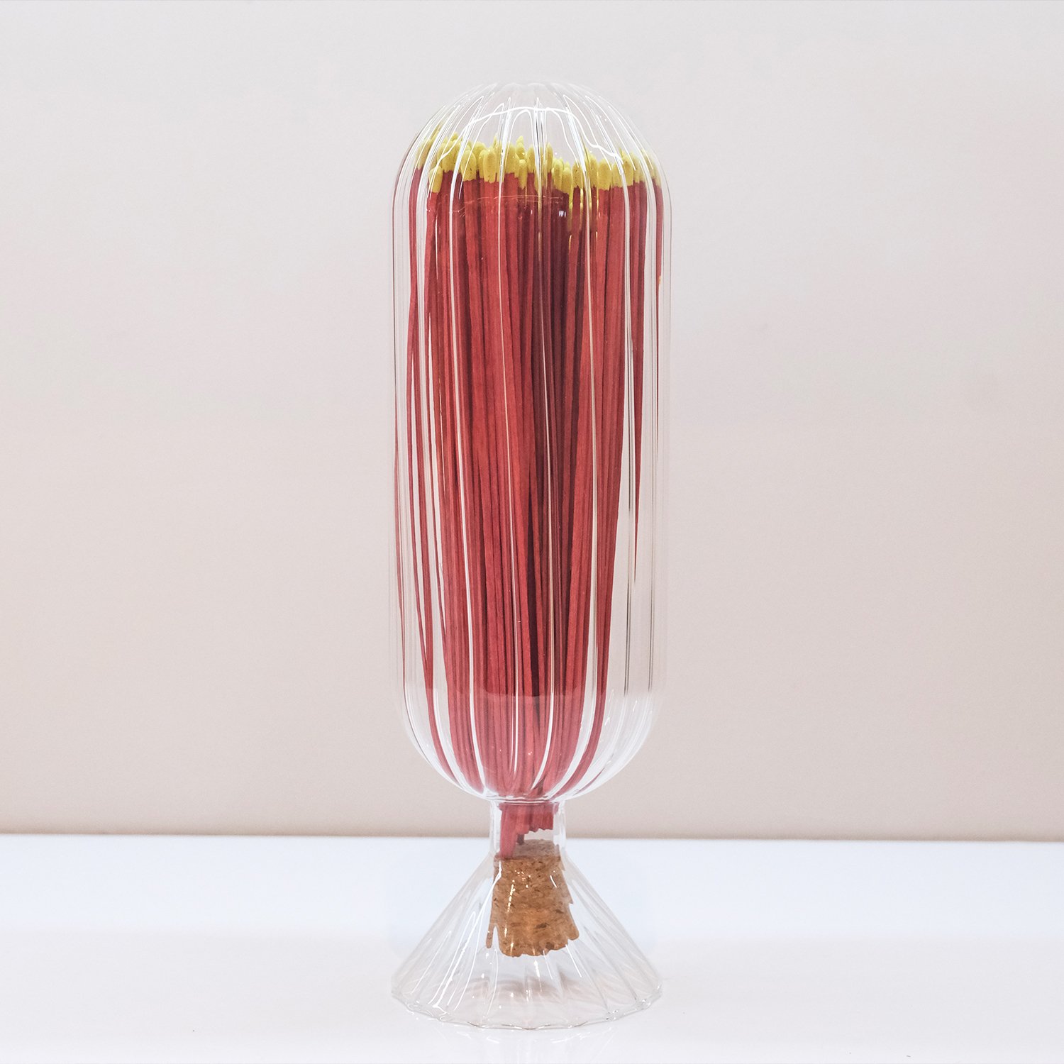 New Match Decorative Custom Logo Inverted Bottle Long Wooden Stick Glass Bottle Of Wood Matches