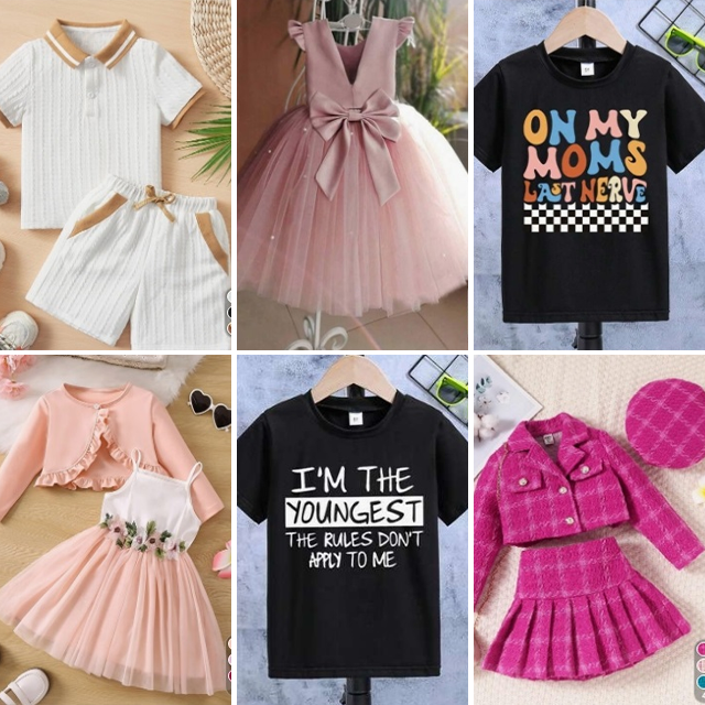 Wholesale mix match of children's clothing women's clothing summer fashion floral sets girls' dresses are randomly shipped