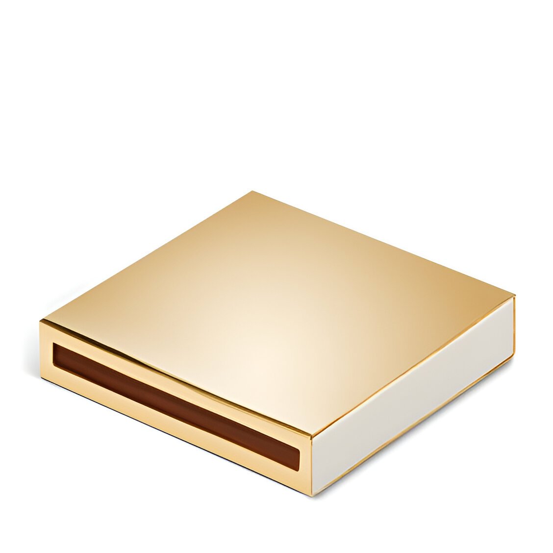 Exclusive Gold Color Brass Matchstick Cover Handmade High-Quality Matchbox Sleeve with Hotel Safety Feature Premium quality
