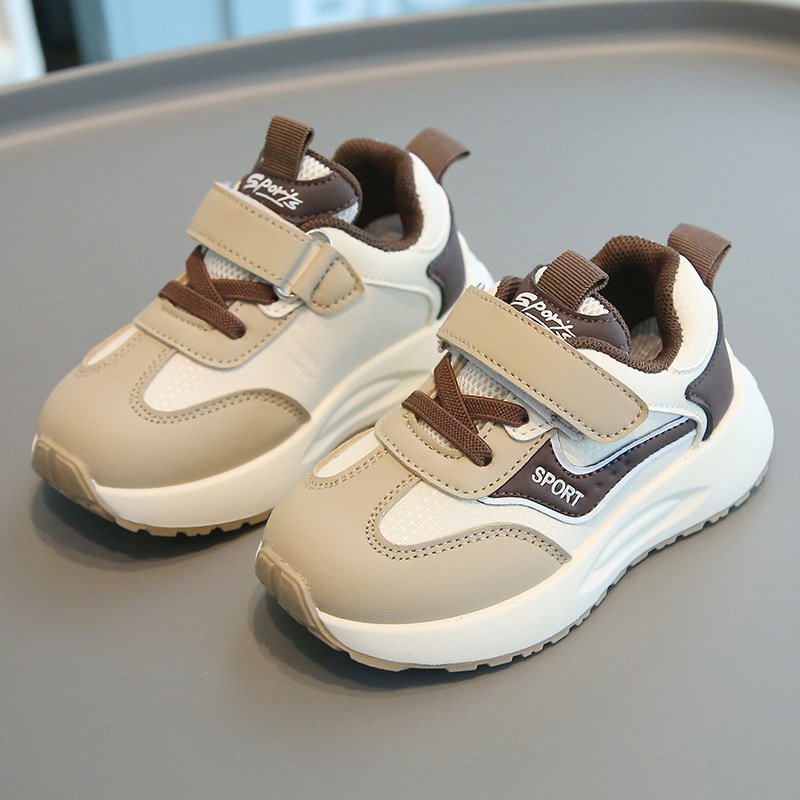 2024Spring and autumn new boys fashion matching sports shoes girls anti-slip wear Korean version of casual shoes