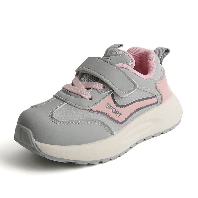 2024Spring and autumn new boys fashion matching sports shoes girls anti-slip wear Korean version of casual shoes