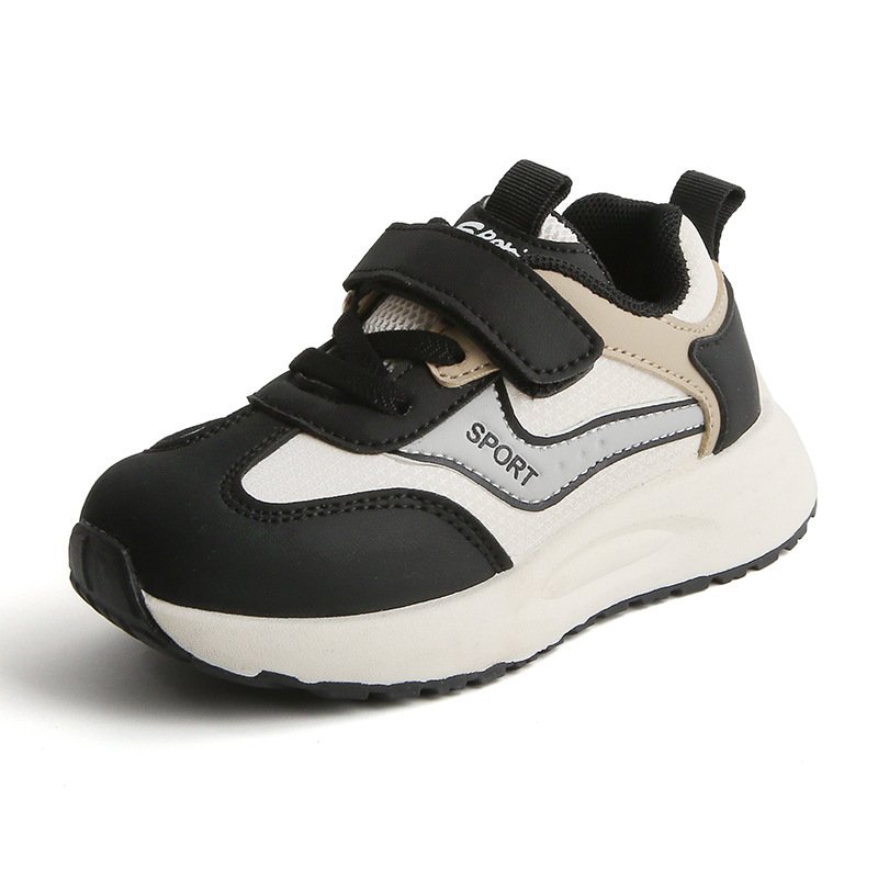 2024Spring and autumn new boys fashion matching sports shoes girls anti-slip wear Korean version of casual shoes