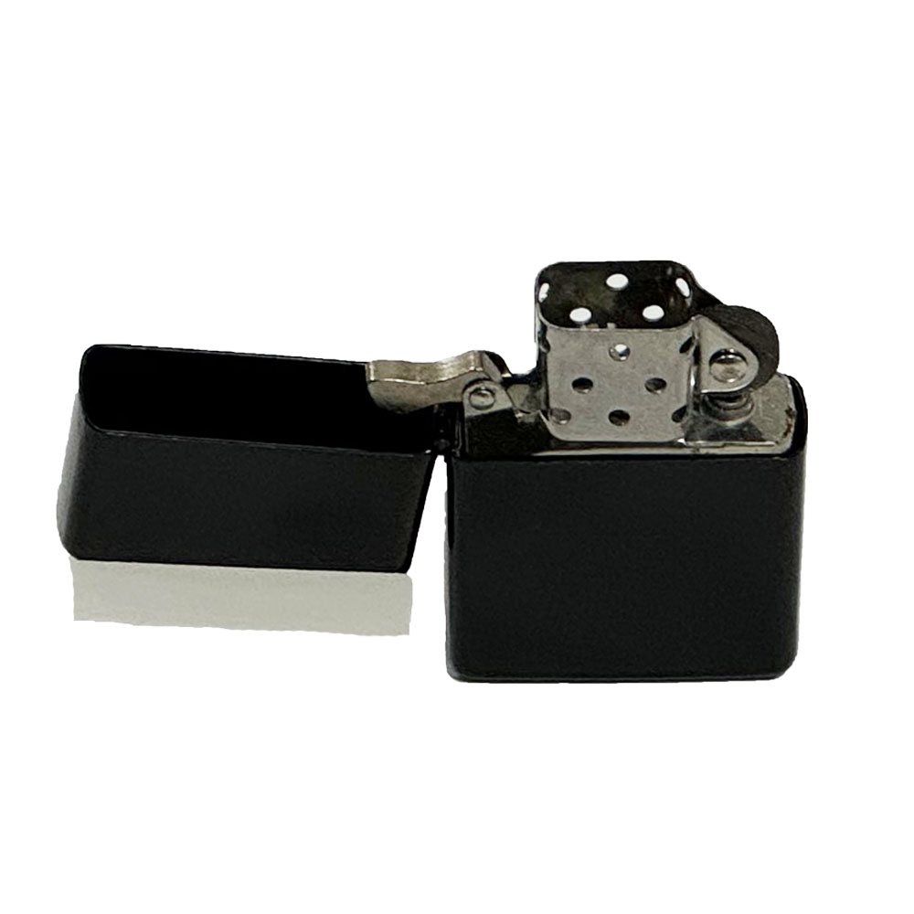Wholesale Hot Sell Cheap Custom LOGO Black Metal Flint Match Petrol Oil Lighter
