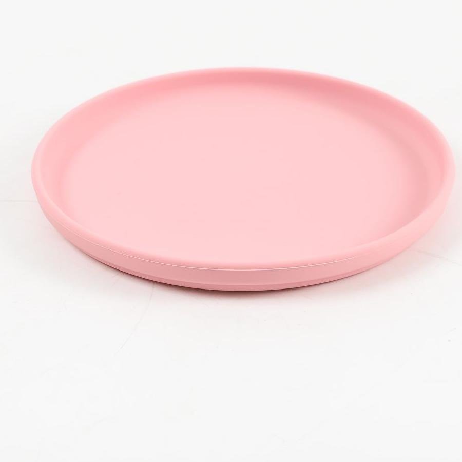 2024 color Design Silicon Plate food feeding for kids baby & toddlers Silicone Unbreakable Serving Dinner Decorated Desart