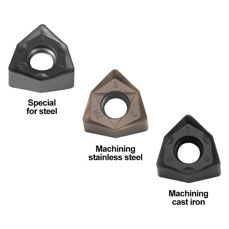 WNKU060408R-M KT1505 WNMU Insert High Cutting Efficiency CNC Tools For Machining Fast Feed Milling Cutter Head Match