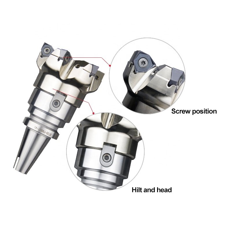 WNKU060408R-M KT1505 WNMU Insert High Cutting Efficiency CNC Tools For Machining Fast Feed Milling Cutter Head Match