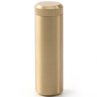 MAXERY Gold Brass Match Box Safe Modern Case Match Safe Brass Trinket Box Match Stick Holder Brass Pocket