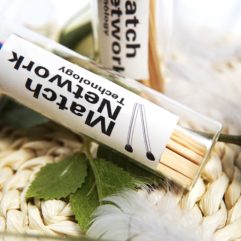 Customized matches bottle Candle Custom Label Aromatherapy New Custom Colorful Match Sticks In Glass Jar Bottle Matche