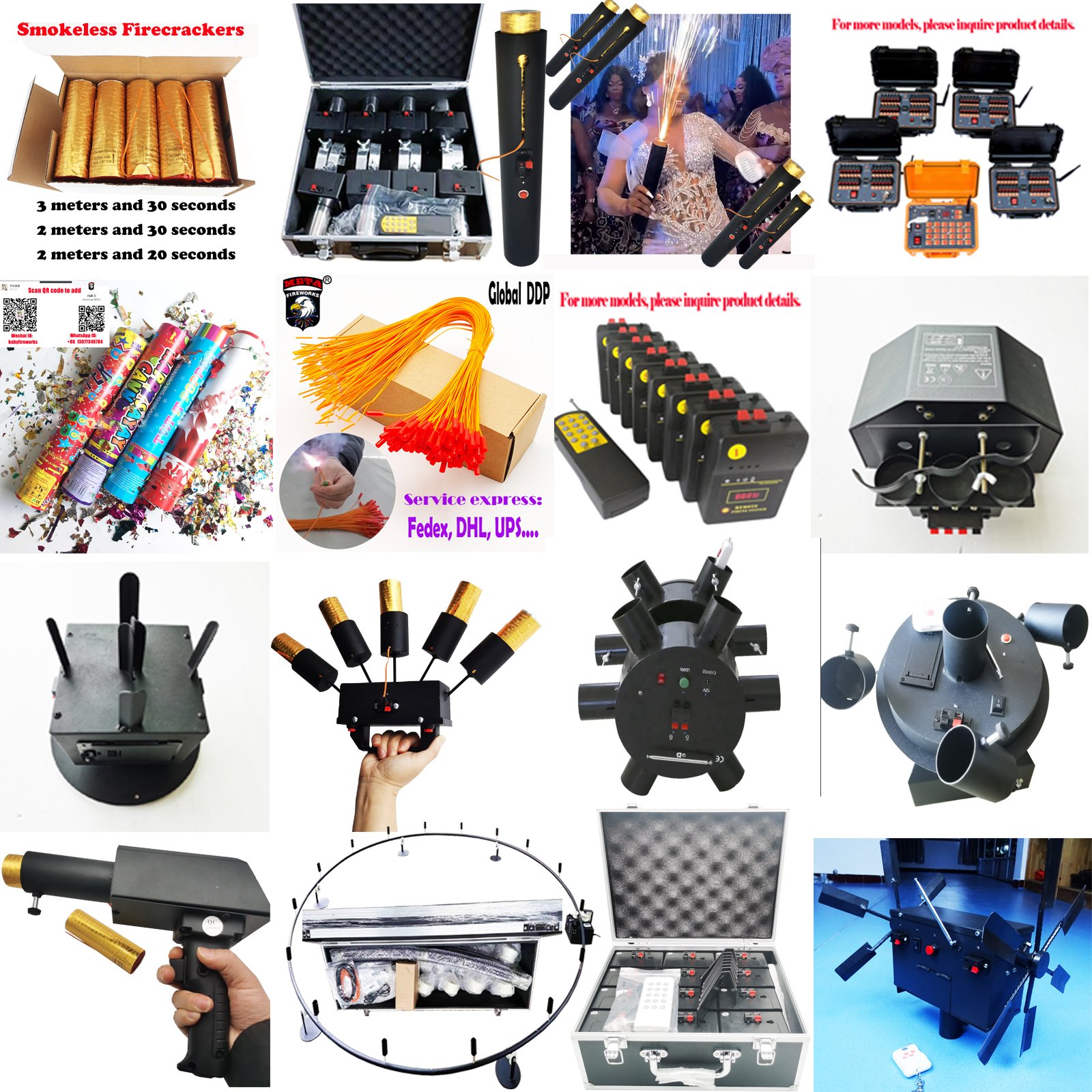 China fireworks Phao hoa remote control matching igniter firework 1.2" single shot celebrating cold flame Firework Fire System