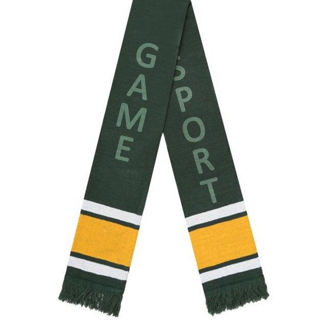 Customized Design 100% knitted Fans scarf Double Sided Jacquard Football Scarfs