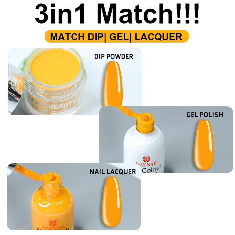 Factory Professional Wholesale 3 in 1 matching dipping powder and gel good quality 3 in 1 matching dipping powder and gel