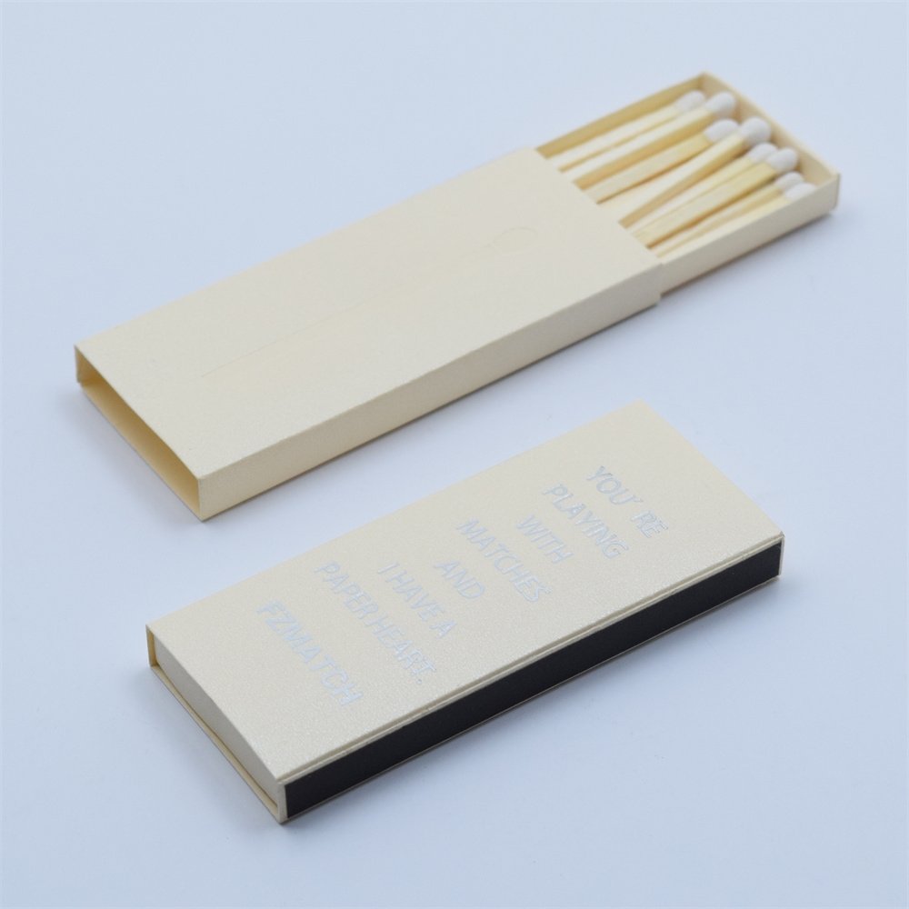 Luxury Custom LOGO Color Matches Long Pole Matchbox With Wooden Bulk Sales Matchbox Customized Match Boxes