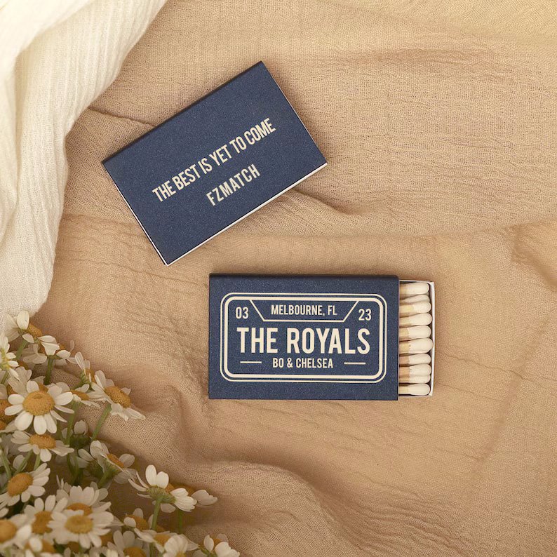 Luxury Custom LOGO Color Matches Long Pole Matchbox With Wooden Bulk Sales Matchbox Customized Match Boxes
