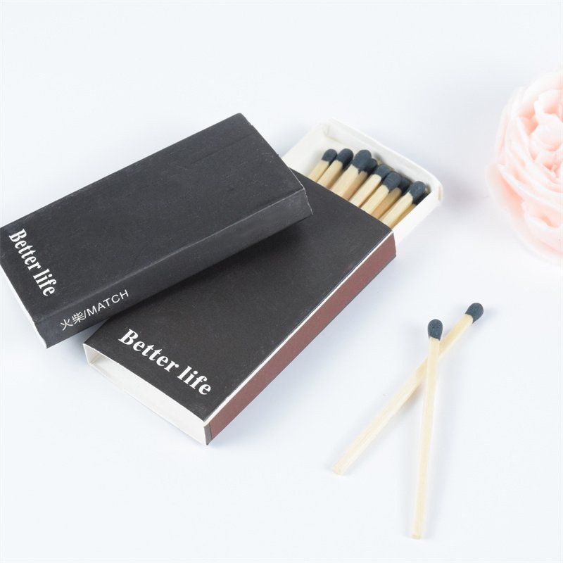 Luxury Custom LOGO Color Matches Long Pole Matchbox With Wooden Bulk Sales Matchbox Customized Match Boxes