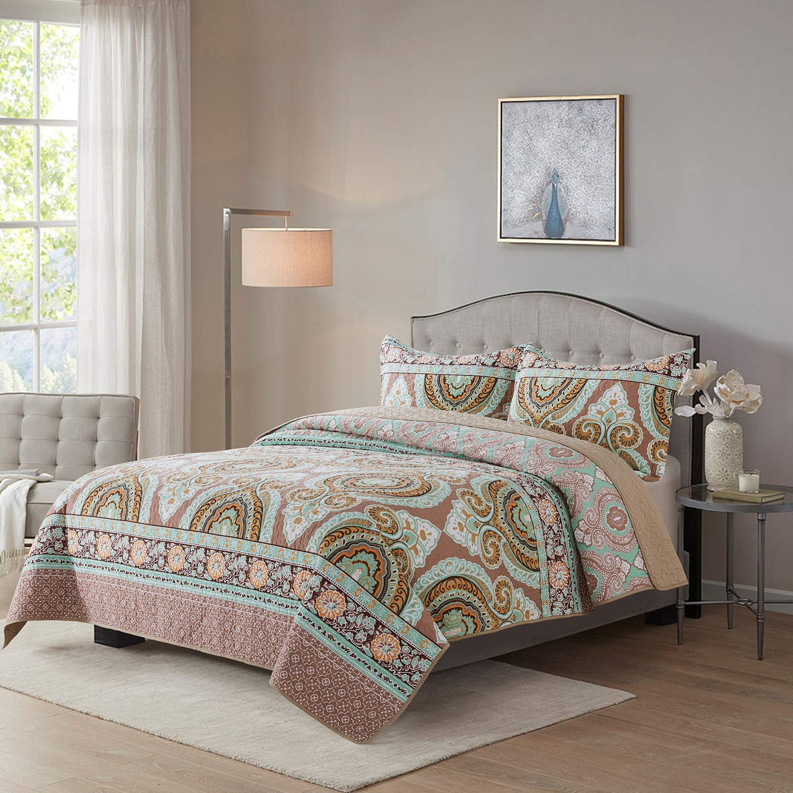 Quilt Set Pattern Ultrasonic Bedspread Cover Quilted Bedspreads Bed Quilted Blanket