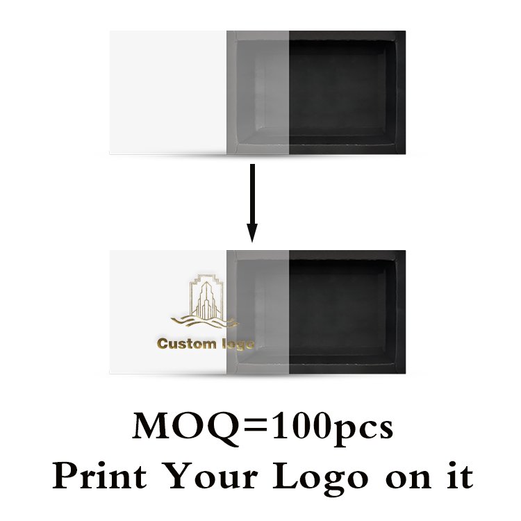 luxury cardboard rigid rectangle gift packaging paper box Logo printing kraft paper drawer box