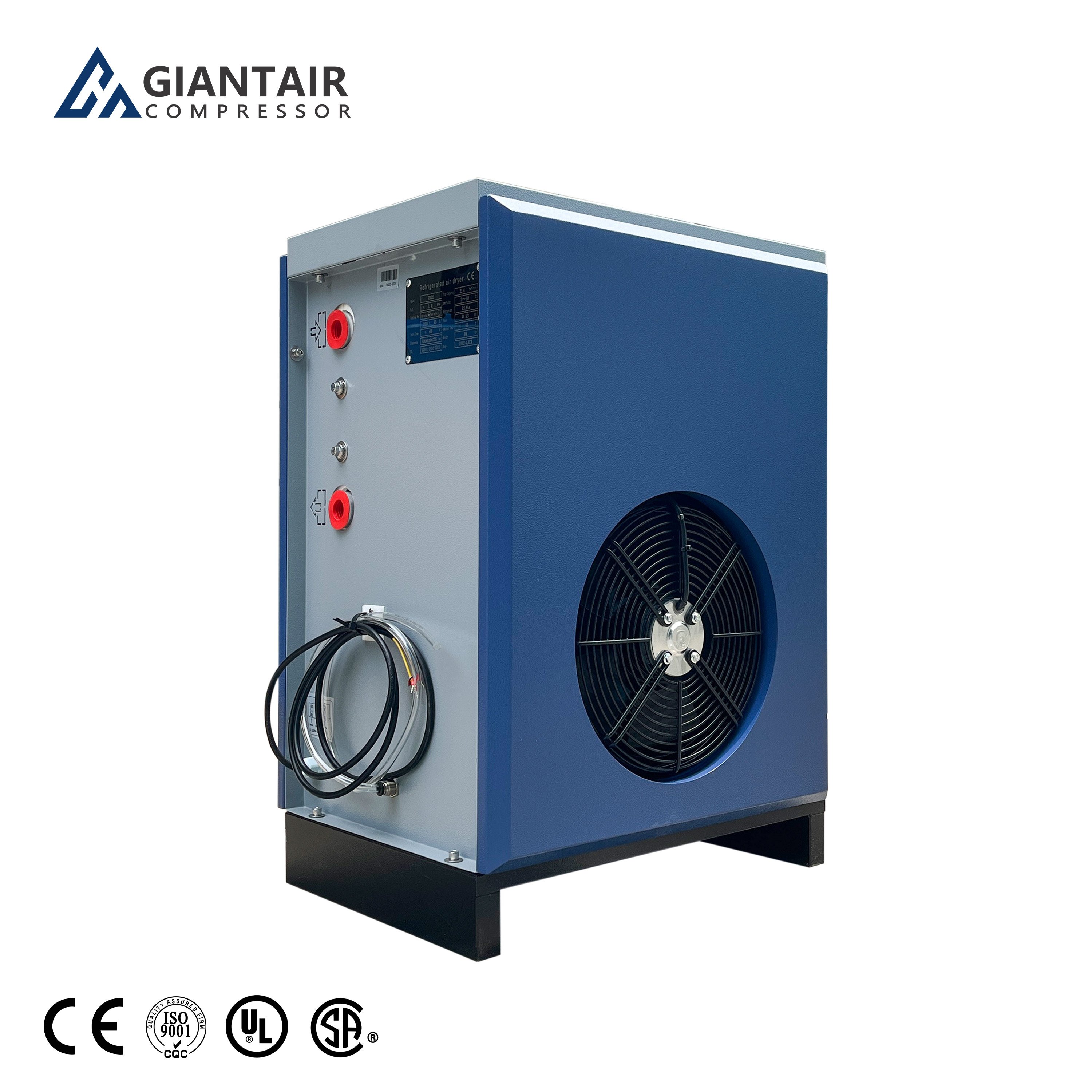 Refrigerant Air Dryer for Air Compressor Match to 30hp Air Cooling 1.3mpa (189psi)