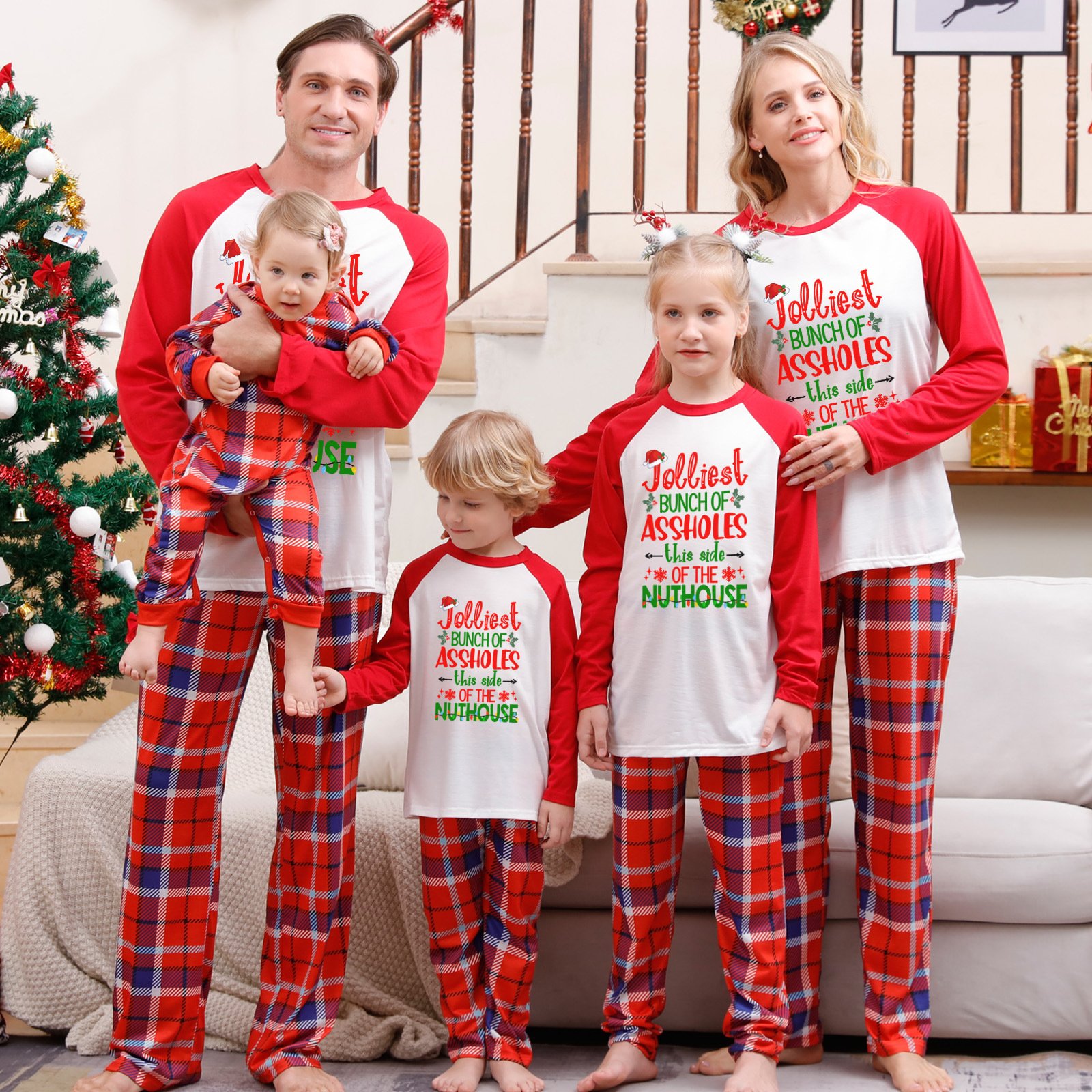 2024 Holiday Pajamas Familiar Pyjamas Set Adult Kids Baby Men Women Christmas Family Matching outfits Pajamas