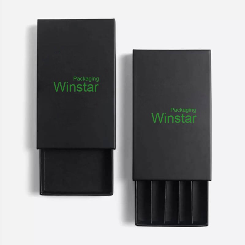 Custom Logo Packaging Drawer Child Resistant Preroll Packaging With Matches