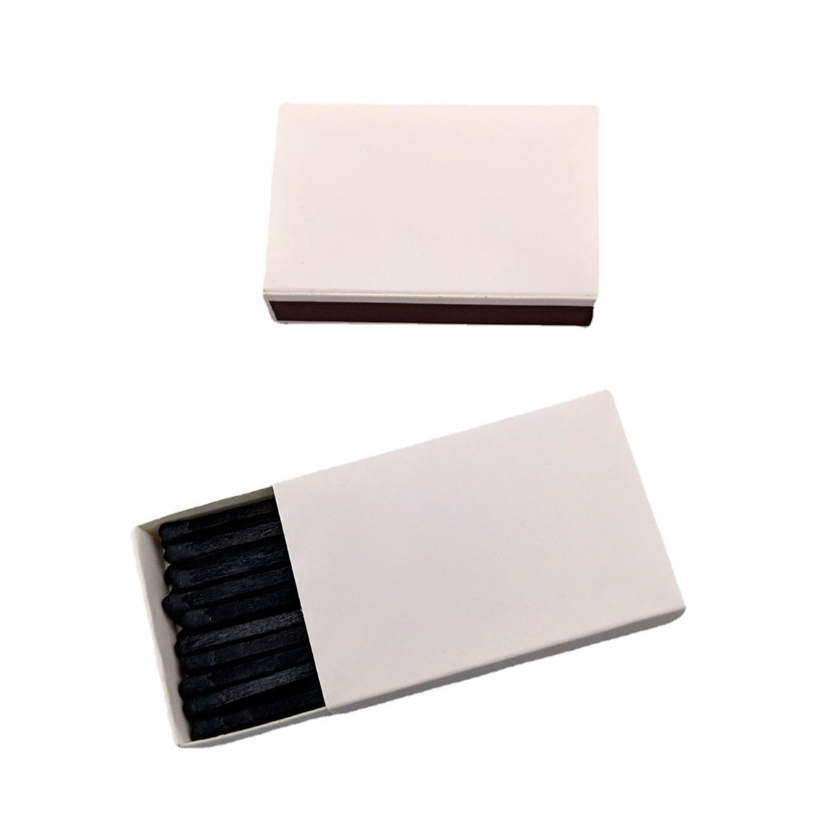 Wooden Kitchen Matches with Strike On Box for Candles Kitchen Camping Black 20 Stems Matchsticks Box Fire Starter Lighter