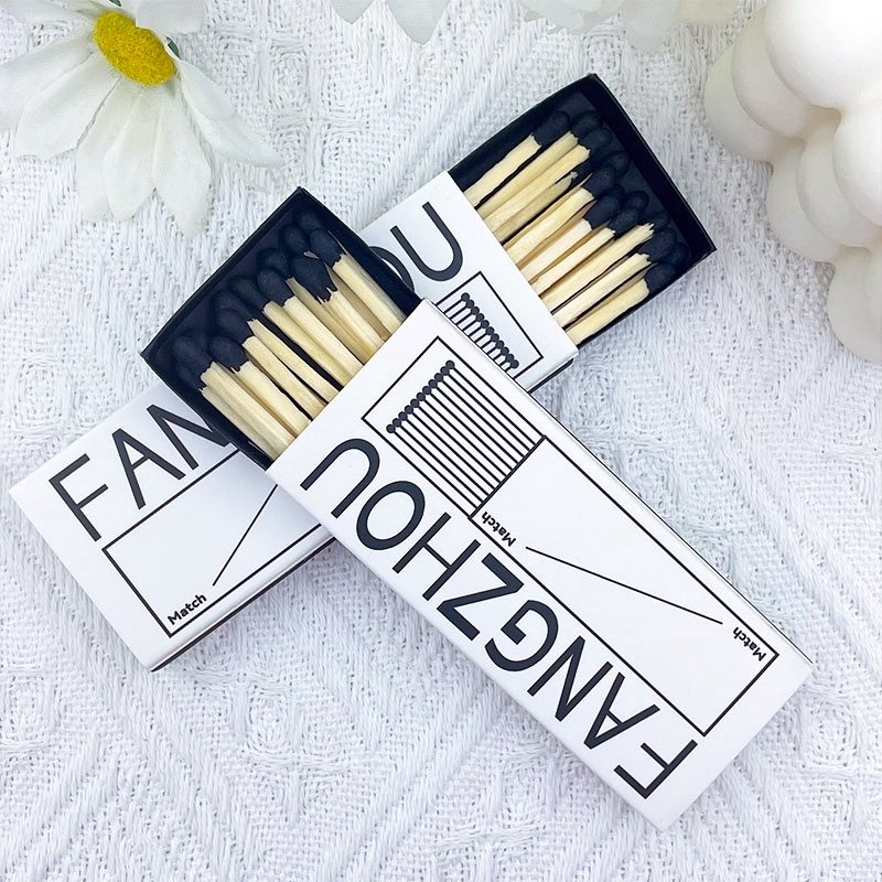 Custom Box Matches Cigars with Logo 4 Inch Candle Safety Hotel Bulk Box Matches