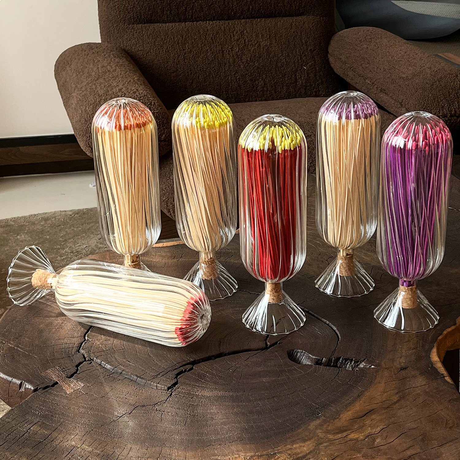Wholesale Match Decorative Custom Logo Inverted Bottle matches for candles