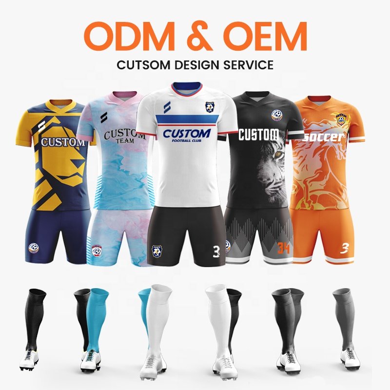 Custom Cheap Sublimation sportswear men football Uniform Match Club Team retro football jersey Quick Dry Soccer Jerseys For Men