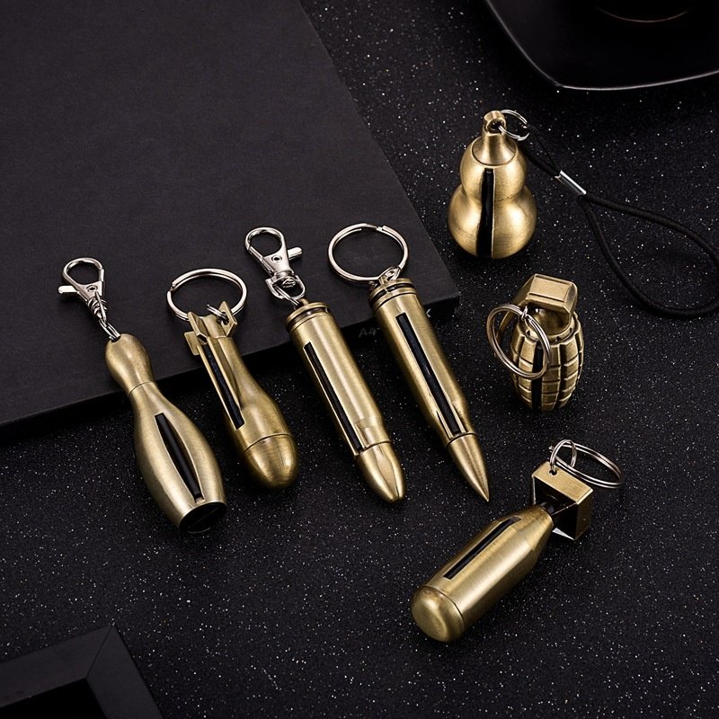 Portable Car Keychain Matchstick Lighter For Camping Hiking Emergency Survival Gear