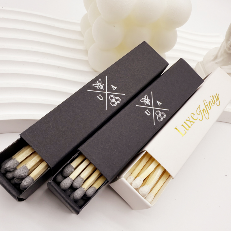 marketing gift customize matches box advertising bulk gift away matches black white red yellow pink blue matches