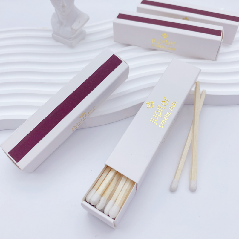 Gold Foil Customization Slender Matchbox In Custom Matches With Quality Pattern Cardboard With Colorful Match Box
